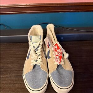 Vans Sk8-Hi Tapered Platform Multi Sherpa Suede Shoes Women Sneakers